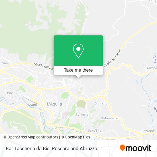 Bar Taccheria da Bis map