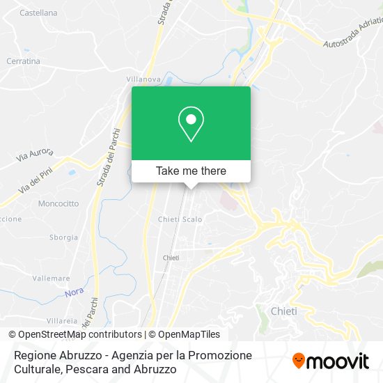 Regione Abruzzo - Agenzia per la Promozione Culturale map