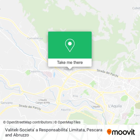 Valitek-Societa' a Responsabilita' Limitata map