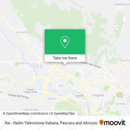 Rai - Radio Televisione Italiana map