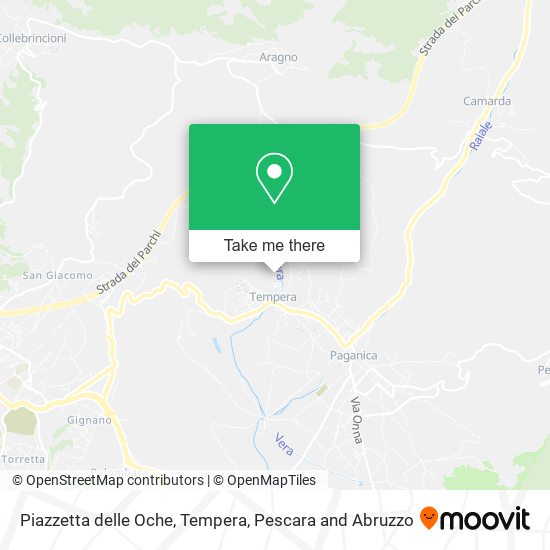 Piazzetta delle Oche, Tempera map