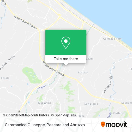 Caramanico Giuseppe map