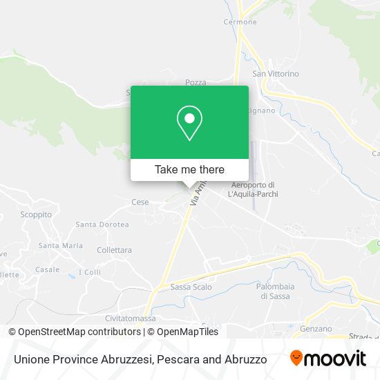 Unione Province Abruzzesi map