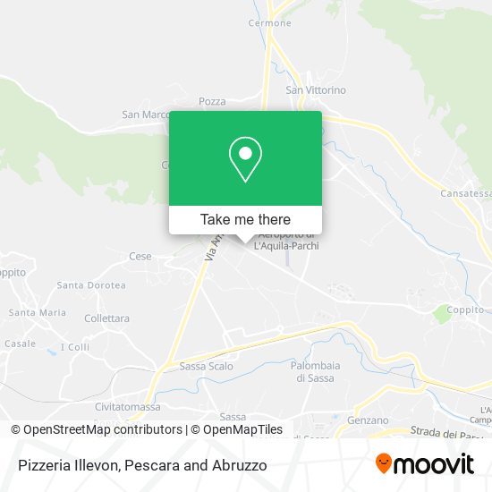 Pizzeria Illevon map