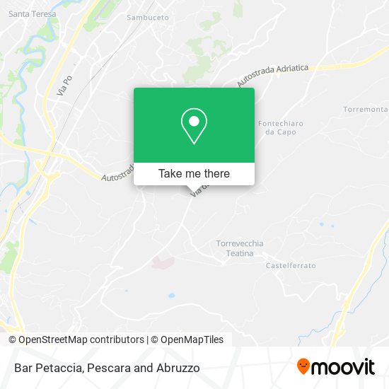 Bar Petaccia map