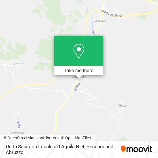 Unità Sanitaria Locale di L'Aquila N. 4 map