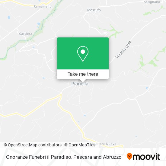 Onoranze Funebri il Paradiso map