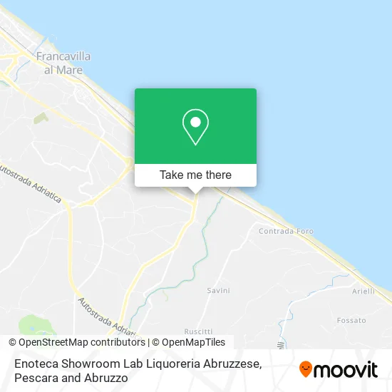 Enoteca Showroom Lab Liquoreria Abruzzese map