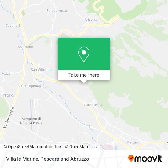 Villa le Marine map