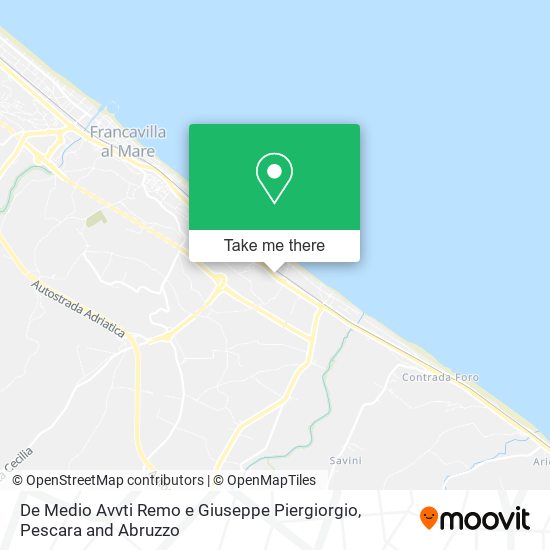 De Medio Avvti Remo e Giuseppe Piergiorgio map