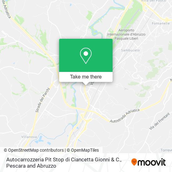 Autocarrozzeria Pit Stop di Ciancetta Gionni & C. map