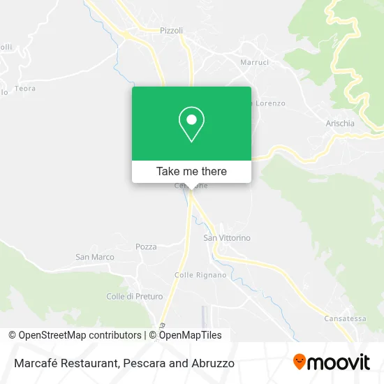 Marcafé Restaurant map