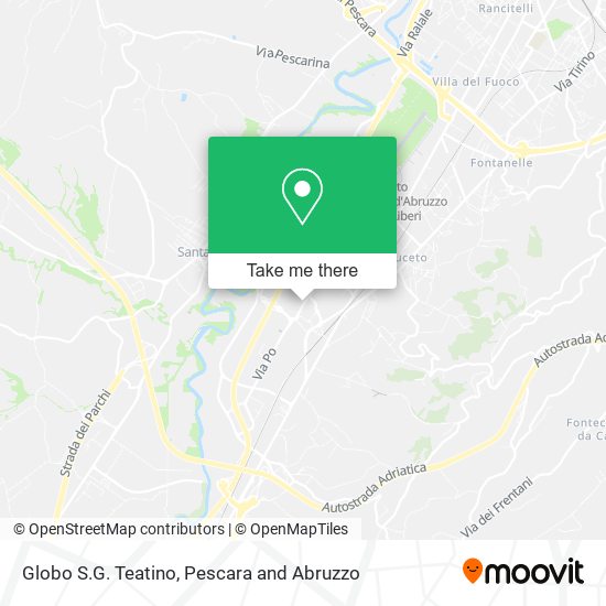 Globo S.G. Teatino map