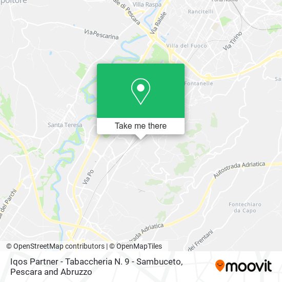 Iqos Partner - Tabaccheria N. 9 - Sambuceto map