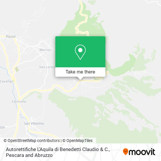 Autorettifiche L'Aquila di Benedetti Claudio & C. map