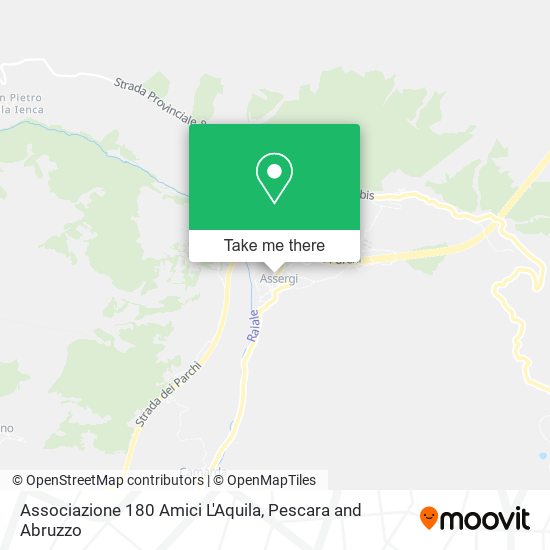 Associazione 180 Amici L'Aquila map