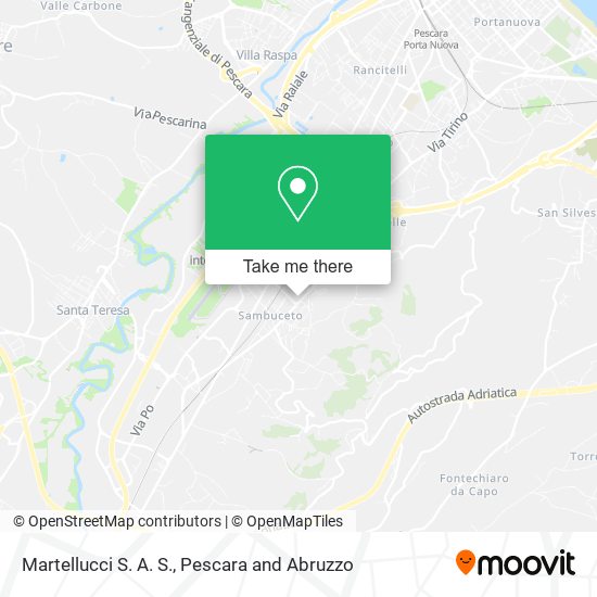 Martellucci S. A. S. map