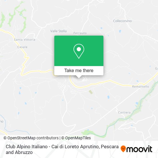 Club Alpino Italiano - Cai di Loreto Aprutino map