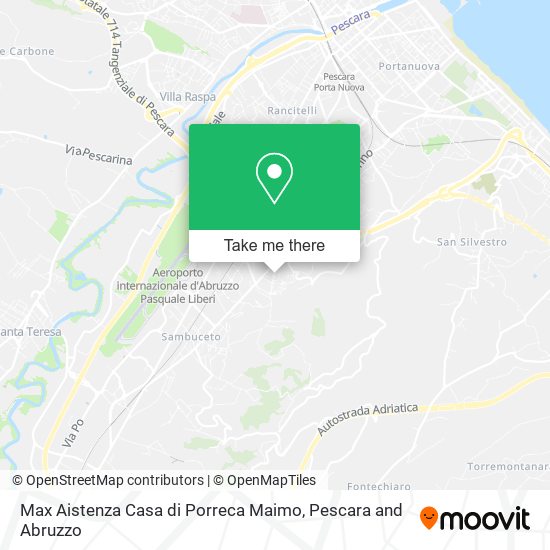 Max Aistenza Casa di Porreca Maimo map