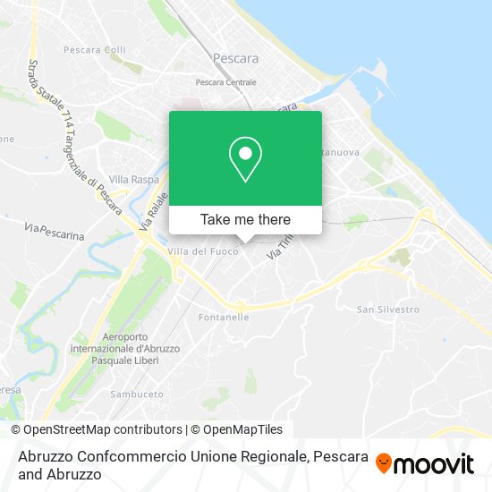 Abruzzo Confcommercio Unione Regionale map