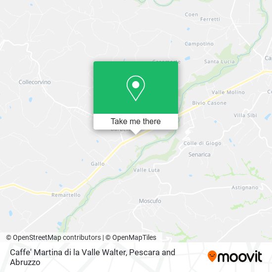 Caffe' Martina di la Valle Walter map
