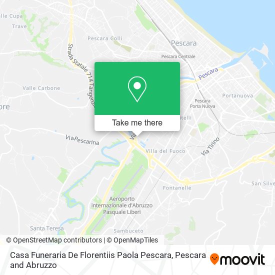 Casa Funeraria De Florentiis Paola Pescara map