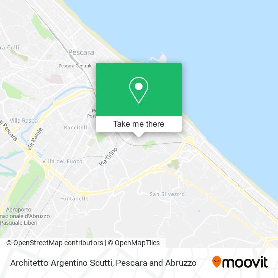 Architetto Argentino Scutti map