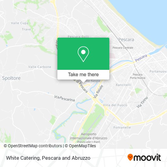 White Catering map