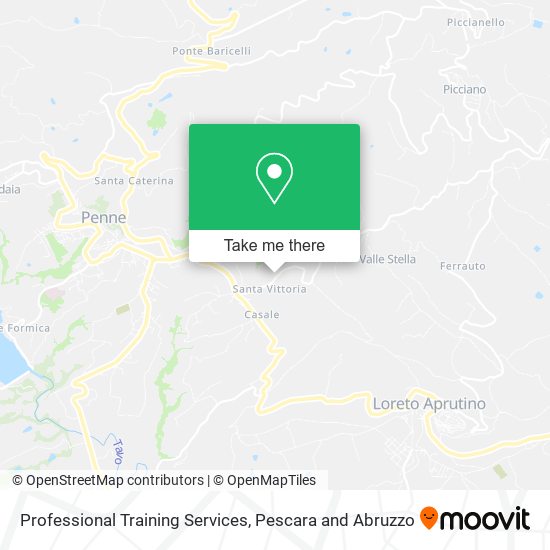 Professional Training Services map