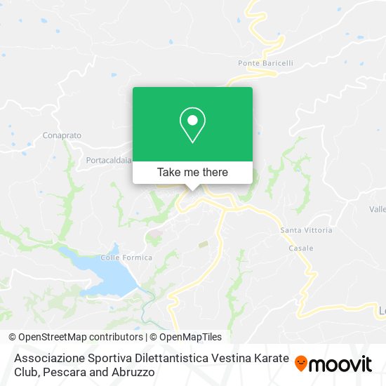 Associazione Sportiva Dilettantistica Vestina Karate Club map