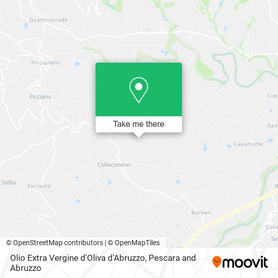 Olio Extra Vergine d'Oliva d'Abruzzo map
