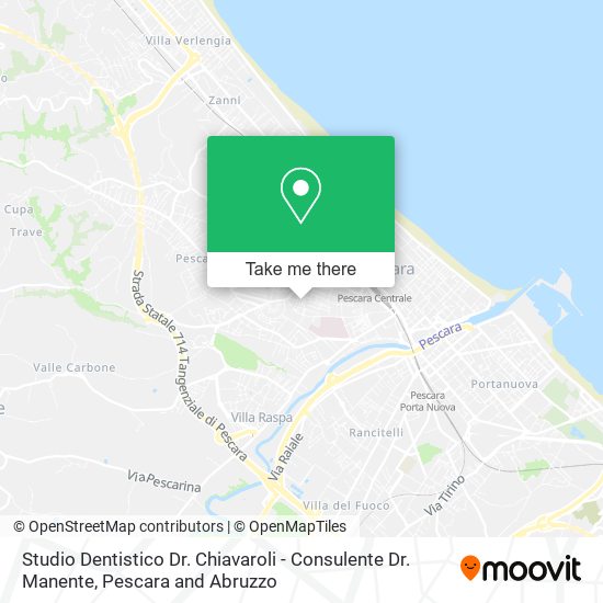 Studio Dentistico Dr. Chiavaroli - Consulente Dr. Manente map