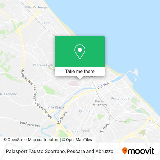 Palasport Fausto Scorrano map