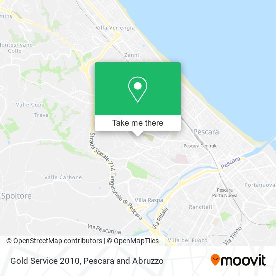 Gold Service 2010 map