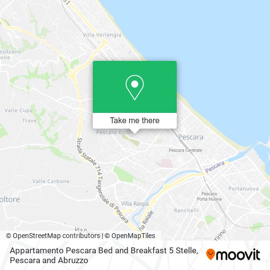 Appartamento Pescara Bed and Breakfast 5 Stelle map