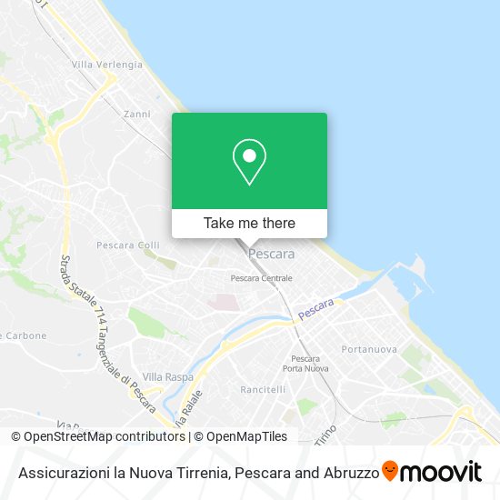 Assicurazioni la Nuova Tirrenia map