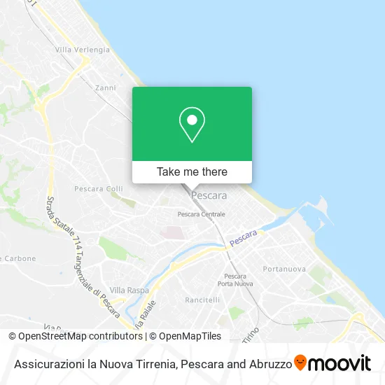Assicurazioni la Nuova Tirrenia map