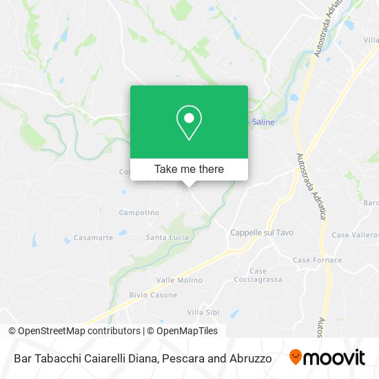 Bar Tabacchi Caiarelli Diana map