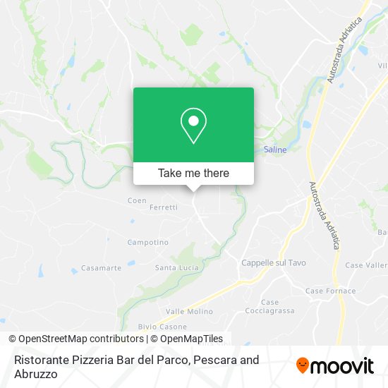 Ristorante Pizzeria Bar del Parco map