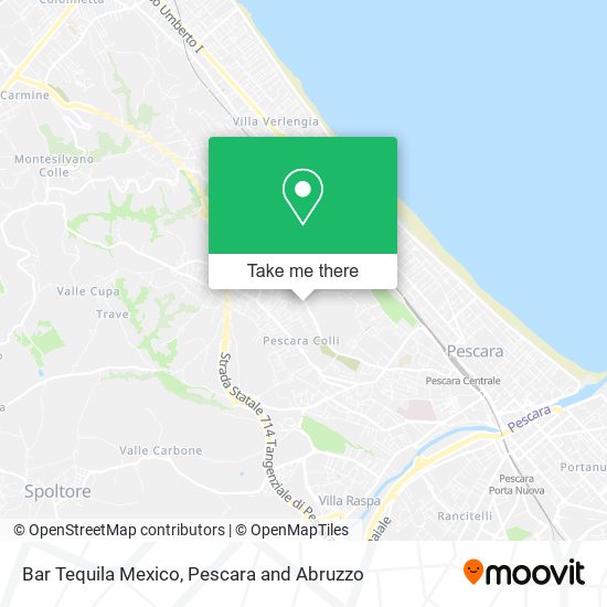 Bar Tequila Mexico map