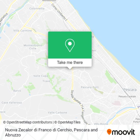 Nuova Zecalor di Franco di Cerchio map