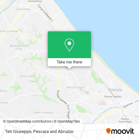 Teti Giuseppe map