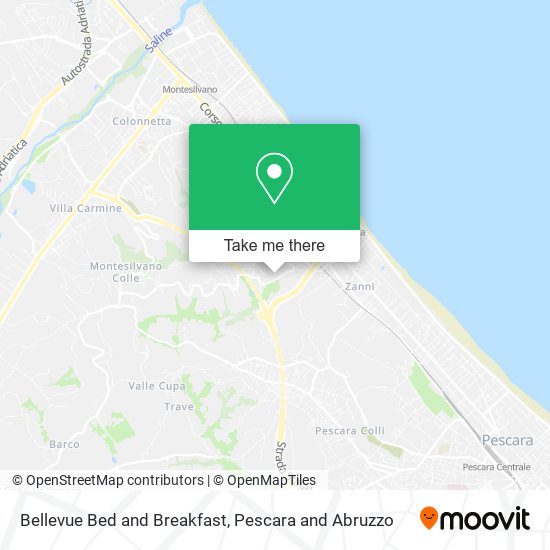 Bellevue Bed and Breakfast map