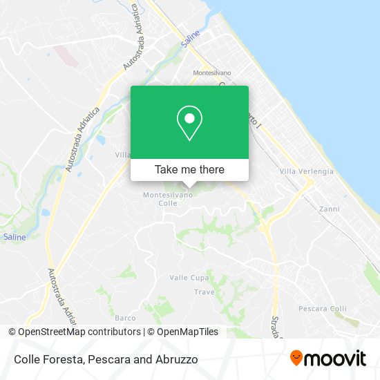 Colle Foresta map