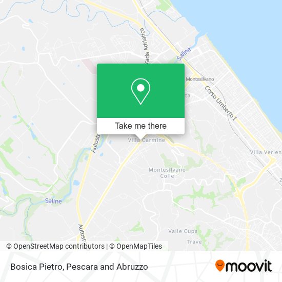 Bosica Pietro map