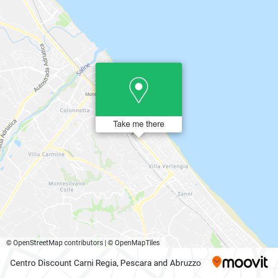 Centro Discount Carni Regia map