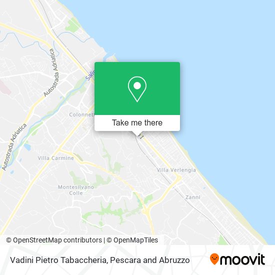 Vadini Pietro Tabaccheria map