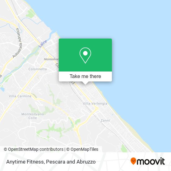 Anytime Fitness map