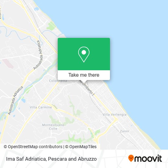 Ima Saf Adriatica map