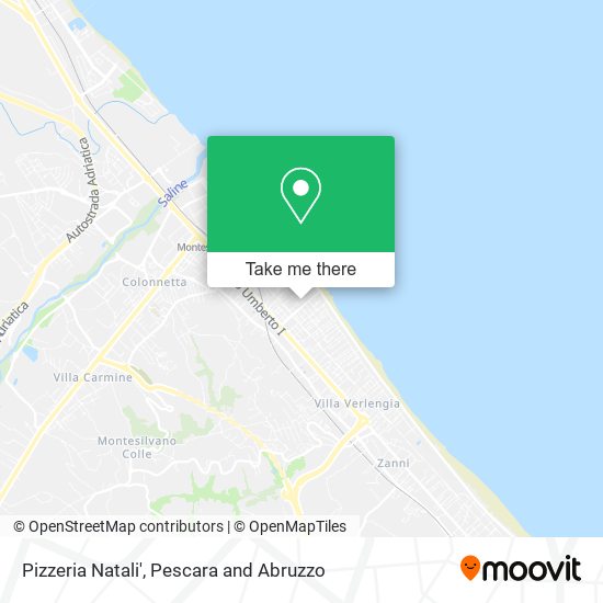 Pizzeria Natali' map